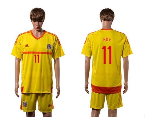 Wales #11 Bale Away Soccer Country Jersey - Click Image to Close